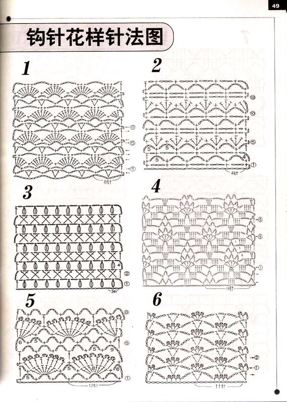 Мережки крючком со схемами